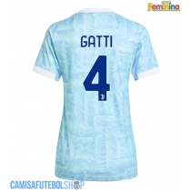 Camisa de time de futebol Juventus Federico Gatti #4 Replicas 2º Equipamento Feminina 2025-26 Manga Curta